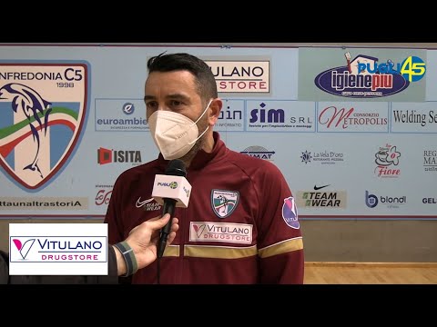 Vitulano Drugstore Manfredonia-Italservice Pesaro 1-3 (interviste Esposto e Monsignori)