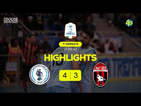 Sammichele-Città di Acri 4-3 | HIGHLIGHTS | Serie A2 2024-25