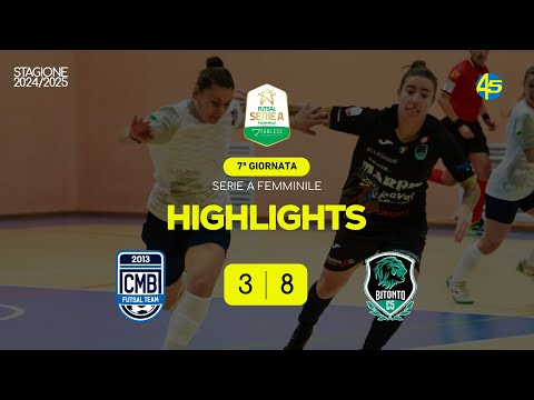 CMB-Bitonto 3-8 | HIGHLIGHTS | Serie A femminile 2024-25