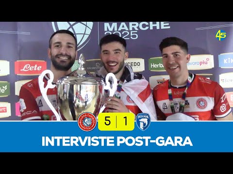Bulldog Capurso-Pescara 5-1 | Interviste | Coppa Italia Serie A2 Élite 2024-25