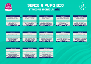 calendario Serie A Femminile